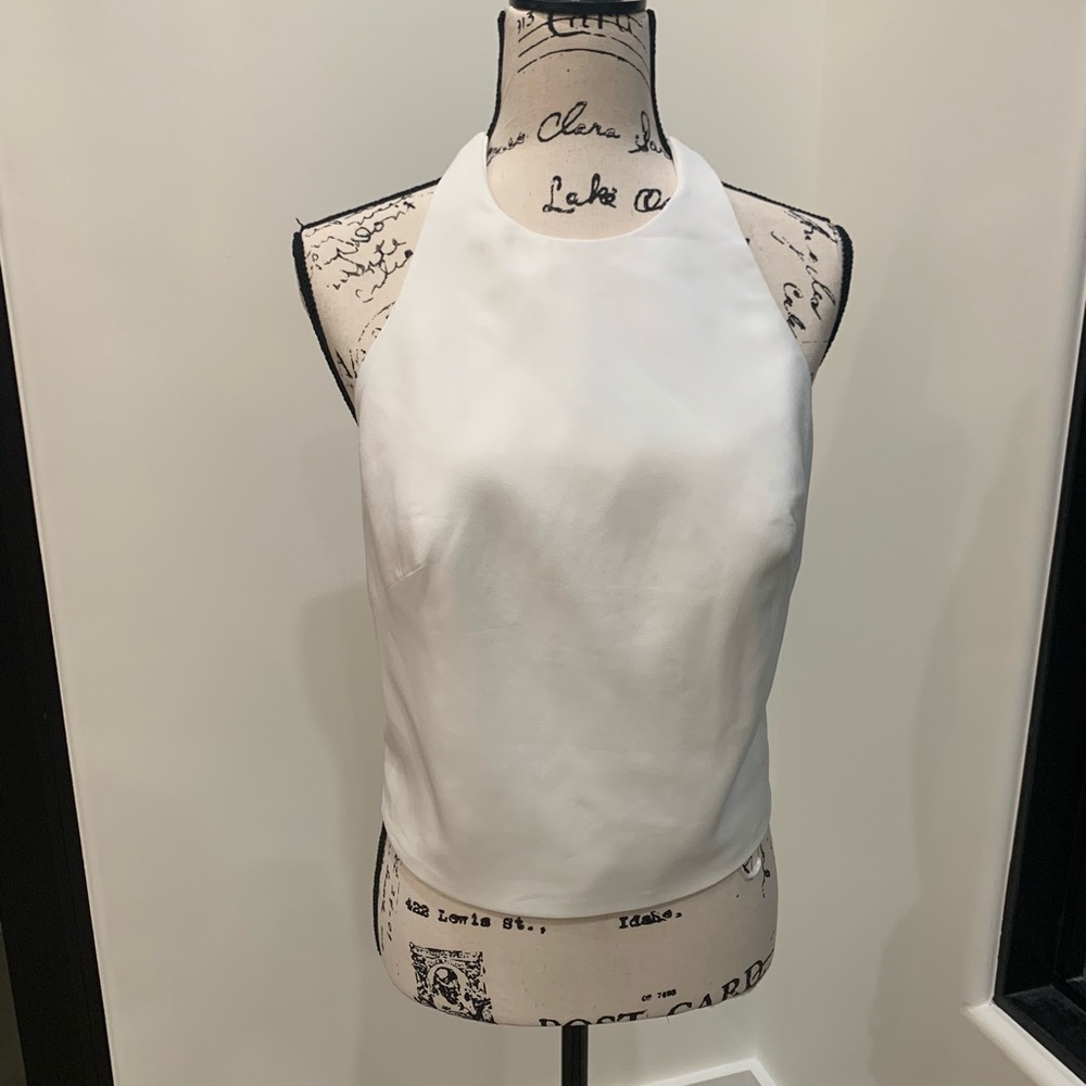 White halter top